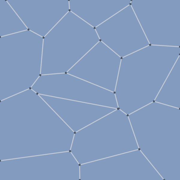 Voronoi diagram created from below voronoi_points