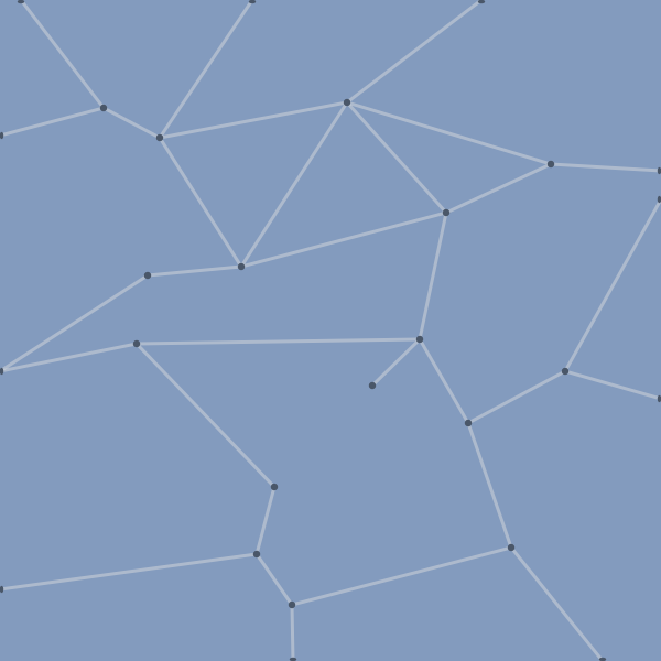 Voronoi diagram with all edges contracted